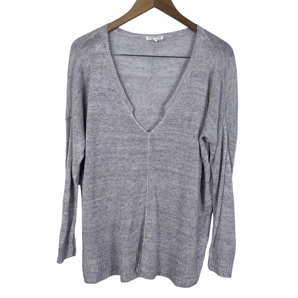 Eileen Fisher Lightweight Tunic Sweater 100% Linen‎ Size M (G682)